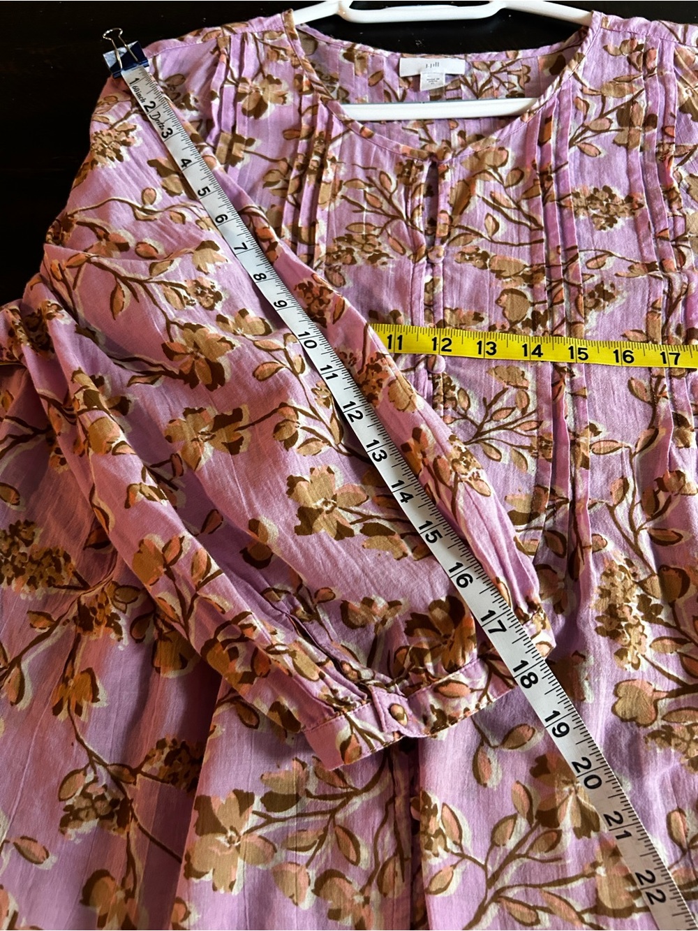 J. Jill Pink Floral Blouse - Picture 9 of 11